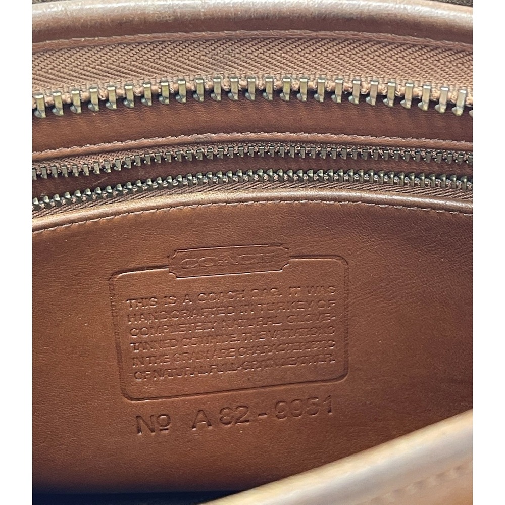 Vintage Coach 9951 Patricia Legacy Bag Brown Leather Crossbody Turkey - Picture 3 of 10